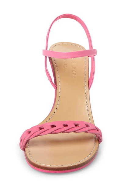 Rag & Bone Infinity Sandal In Magenta Leather