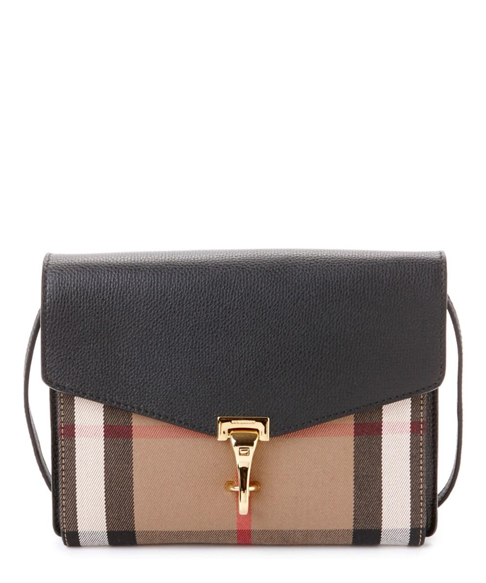 burberry macken house check small crossbody