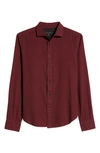 Rag & Bone Pursuit 365 Button-up Shirt In Burgundy