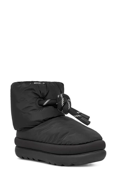 Ugg Classic Maxi Short Puffer Boot In Black