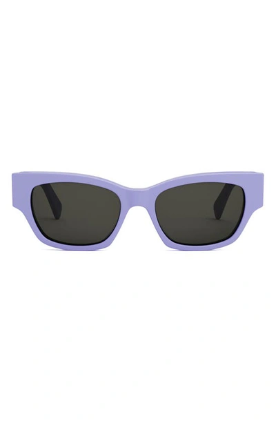 Celine Monochroms 54mm Cat Eye Sunglasses In Shiny Lilac
