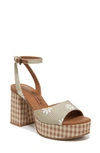 Zodiac Priya Ankle Strap Platform Sandal In Multi Flower