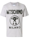 Moschino Logo T-shirt In Grey