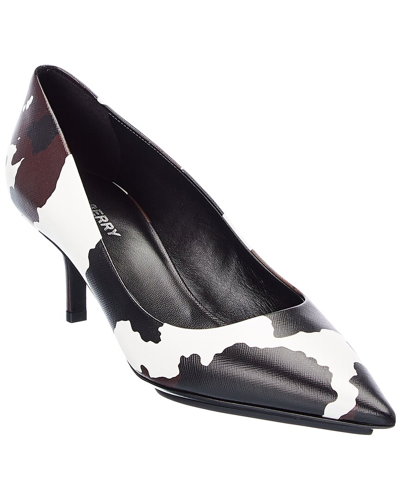 Burberry Leather Pump In Black