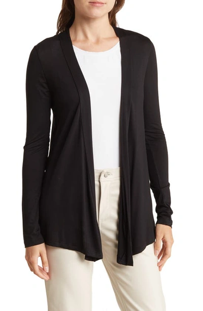 Renee C Jersey Cardigan In Black