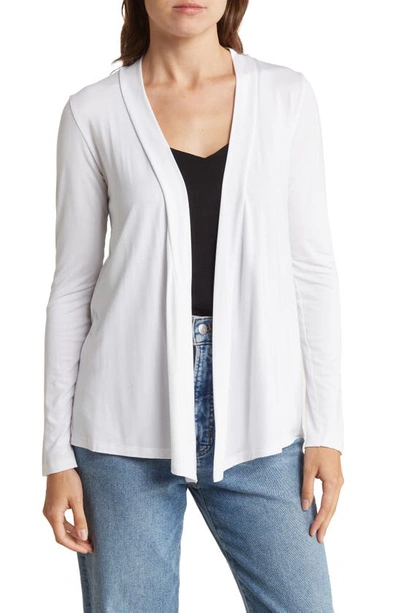 Renee C Jersey Cardigan In Ivory