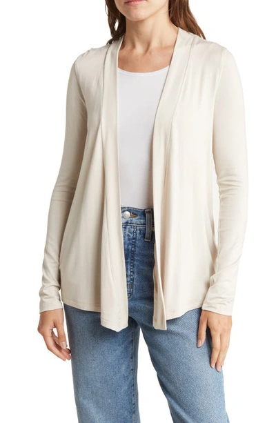 Renee C Jersey Cardigan In Oyster