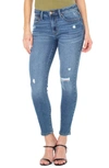 Rachel Roy Mid Rise 27" Inseam Ankle Skinny Jeans In Chalet