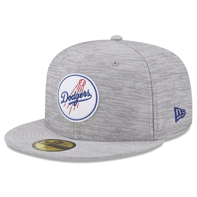 New Era Gray Los Angeles Dodgers 2023 Clubhouse 59fifty Fitted Hat