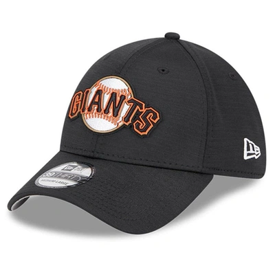 New Era Men's  Black San Francisco Giants 2023 Clubhouse 39thirty Flex Hat