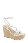 Bp. Cohan Espadrille Platform Wedge Sandal In Clear-tan