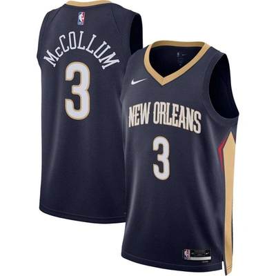 Nike New Orleans Pelicans Icon Edition 2022/23  Men's Dri-fit Nba Swingman Jersey In Blue
