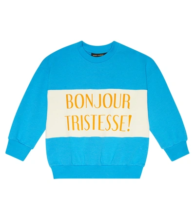 Mini Rodini Kids' Blue & Ivory Organic Cotton Sweatshirt