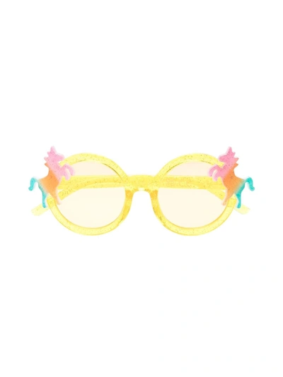 Billieblush Kids' Girls Yellow Unicorn Sunglasses (uv400)