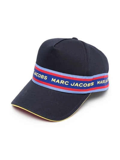 Marc Jacobs Kids'  Boys Blue Cotton Twill Logo Tape Cap