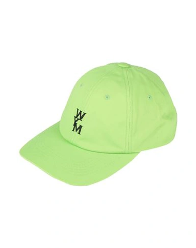 Wooyoungmi Green Embroidered Cap In Fresh Green 994f