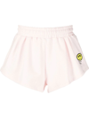 Barrow Logo-print Cotton Shorts In Pink