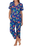 Bedhead Pajamas Print Crop Pajamas In Come Sail Away