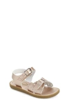 Footmates Kids' Eco-ariel Waterproof Sandal In Rose Gold Micro