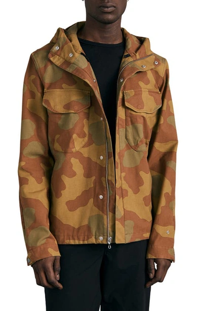 Rag & Bone Military Tactic Camo Print Stretch Cotton Jacket