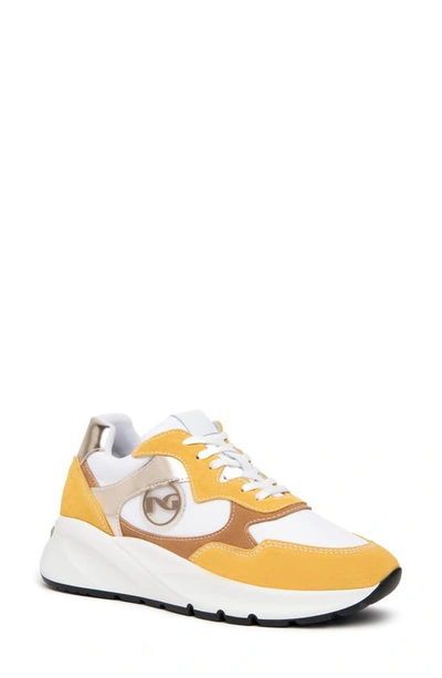 Nerogiardini Colorblock Sneaker In Sun Yellow