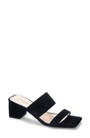 42 Gold Lizbett Slide Sandal In Black