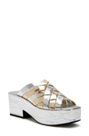 Katy Perry The Busy Bee Crisscross Platform Sandal In White