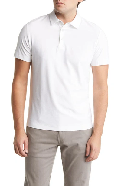 Robert Barakett Hickman Short Sleeve Polo Shirt In White