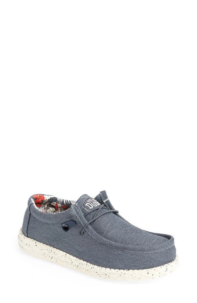Hey Dude Wally Canvas Slip-on Sneaker In Grey