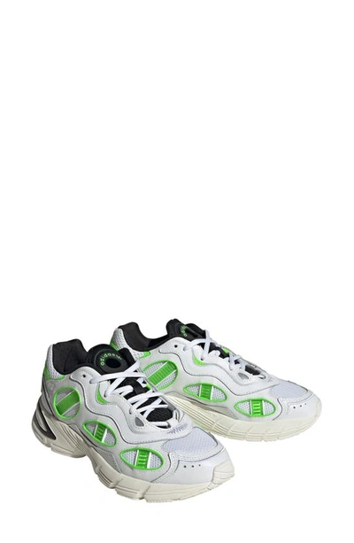Adidas Originals Astir Sn Sneaker In White/solar Green/off White