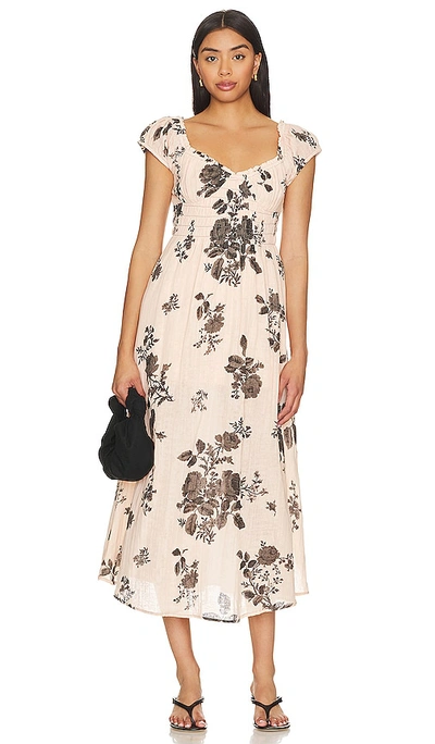 Free People Forget Me Not Midi Dress In Multi