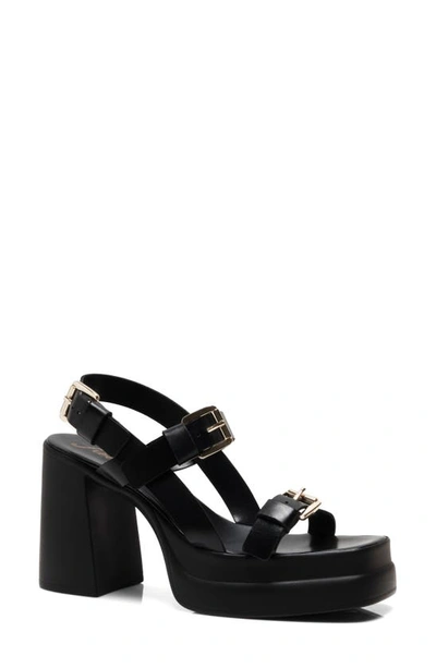 Free People Pamela Double Stack Platform Heels In Black