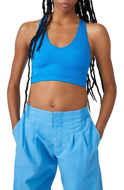 Fp Movement Free Throw Crop Tank In Blue