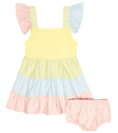Stella Mccartney Baby Cotton Dress And Bloomers Set In 999 Multi