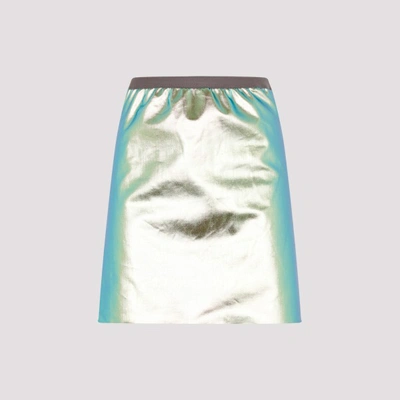 Rick Owens Denim Skirt In I Iridescent