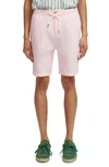 Scotch & Soda The Fave Linen-blended Bermuda Shorts In Pink