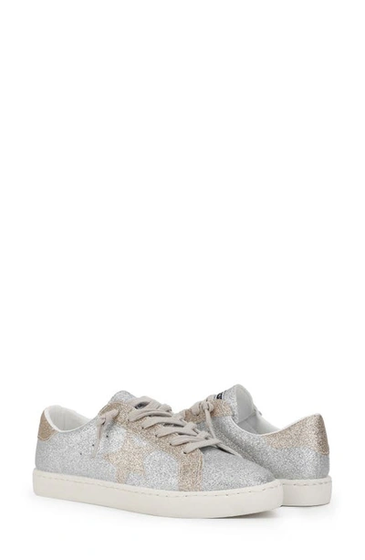 Vintage Havana Bianca Sneaker In Matt Silver Glitter