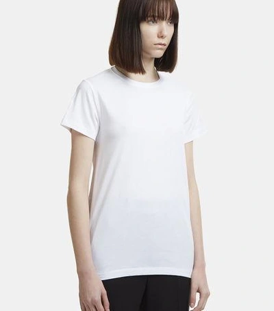 Helmut Lang Deconstructed Cut-out T-shirt In White