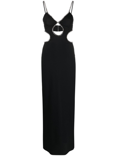 Amen Cut-out Maxi Dress In Black