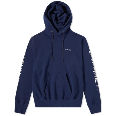 Sophnet . Authentic Logo Pullover Hoody In Blue