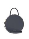 Mansur Gavriel Circle Leather Cross-body Bag In Navy