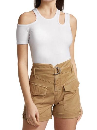 Jonathan Simkhai Irena Cut-out Tank Top In White