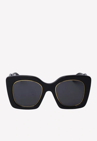 Gucci Cat Eye Tinted Sunglasses In Black