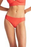 Sea Level Classic Bikini Bottoms In Tangerine