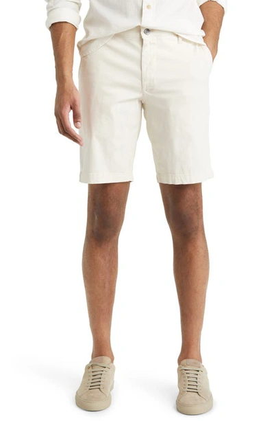 Ag Griffin Stretch Cotton Shorts In Silent Smoke