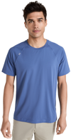 Rhone Reign Short Sleeve T-shirt In Blue Quartz