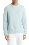 Frame Cashmere Sweater In Mint Blue