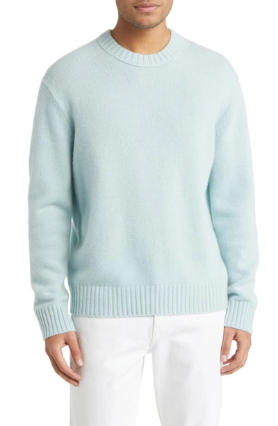 Frame Cashmere Sweater In Mint Blue