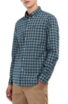 Barbour Lomond Tailored Fit Plaid Stretch Cotton Button-down Shirt In Kielder Blue Tartan