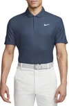 Nike Dri-fit Tiger Woods Piqué Golf Polo In Blue